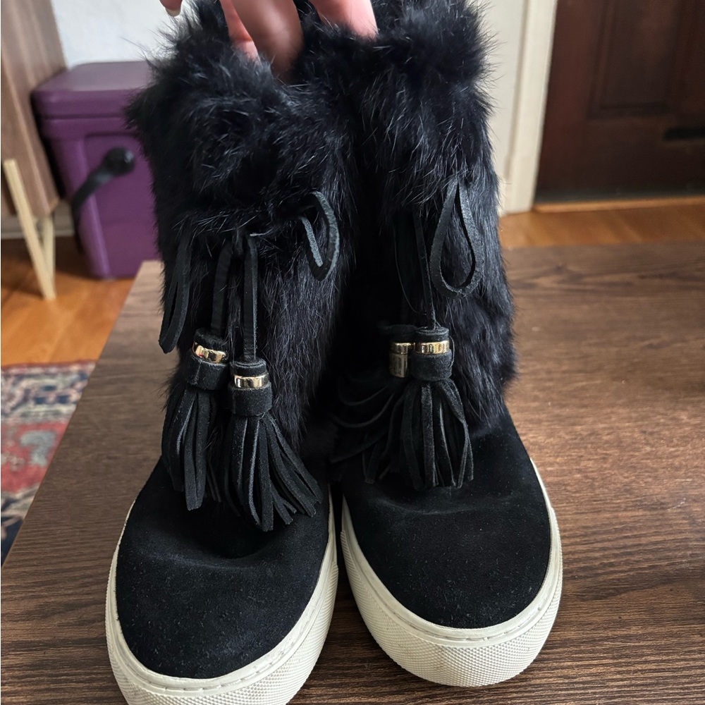 Tory Burch fur sneakers